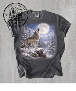 Howling Wolf Vintage 90s Graphic T-Shirt