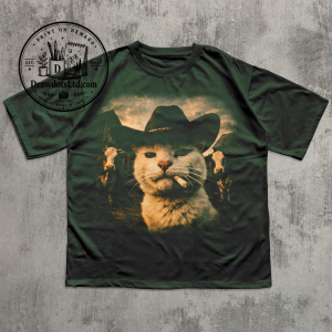 Funny Cowboy Cat T-shirt
