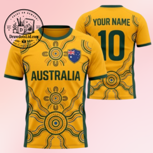 Australia Soccer Jersey Personalized Name Number