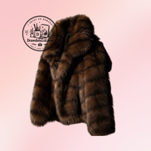 V BTS: ALLIRA Faux Fur Short Coat