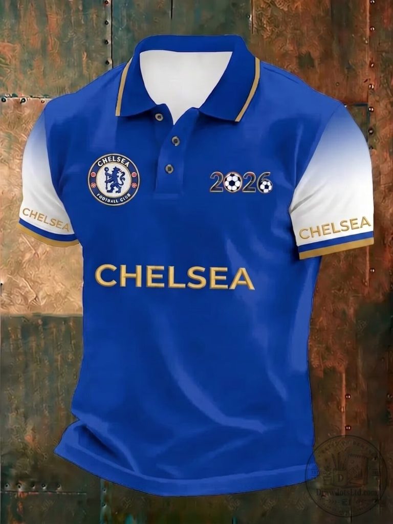 Chelsea Football Club 2026 Fan Polo Shirt 27 Chelsea Football Club 2026 Fan Polo Shirt