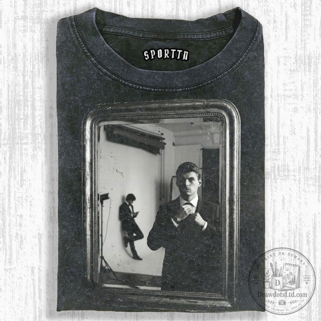 Max Verstappen Black and White Portrait Washed T-Shirt 16 Max Verstappen Black and White Portrait Washed T-Shirt