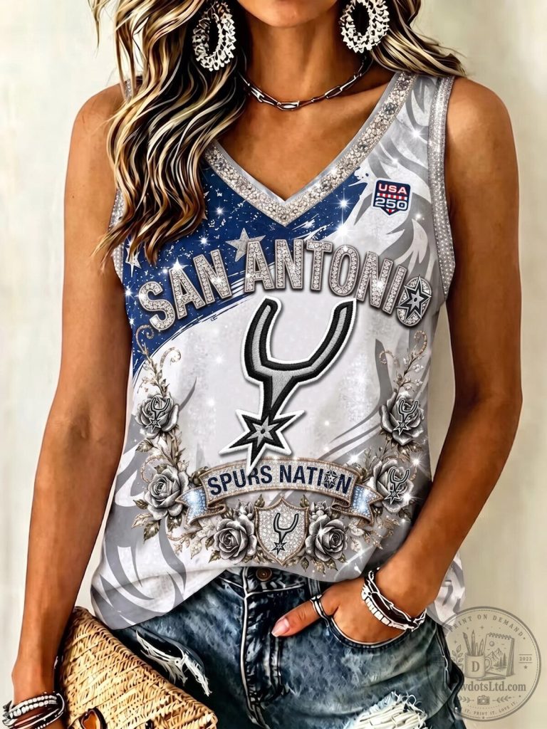 San Antonio Spurs Nation Women's Basketball Fan Tank Top 1 San Antonio Spurs Nation Women's Basketball Fan Tank Top