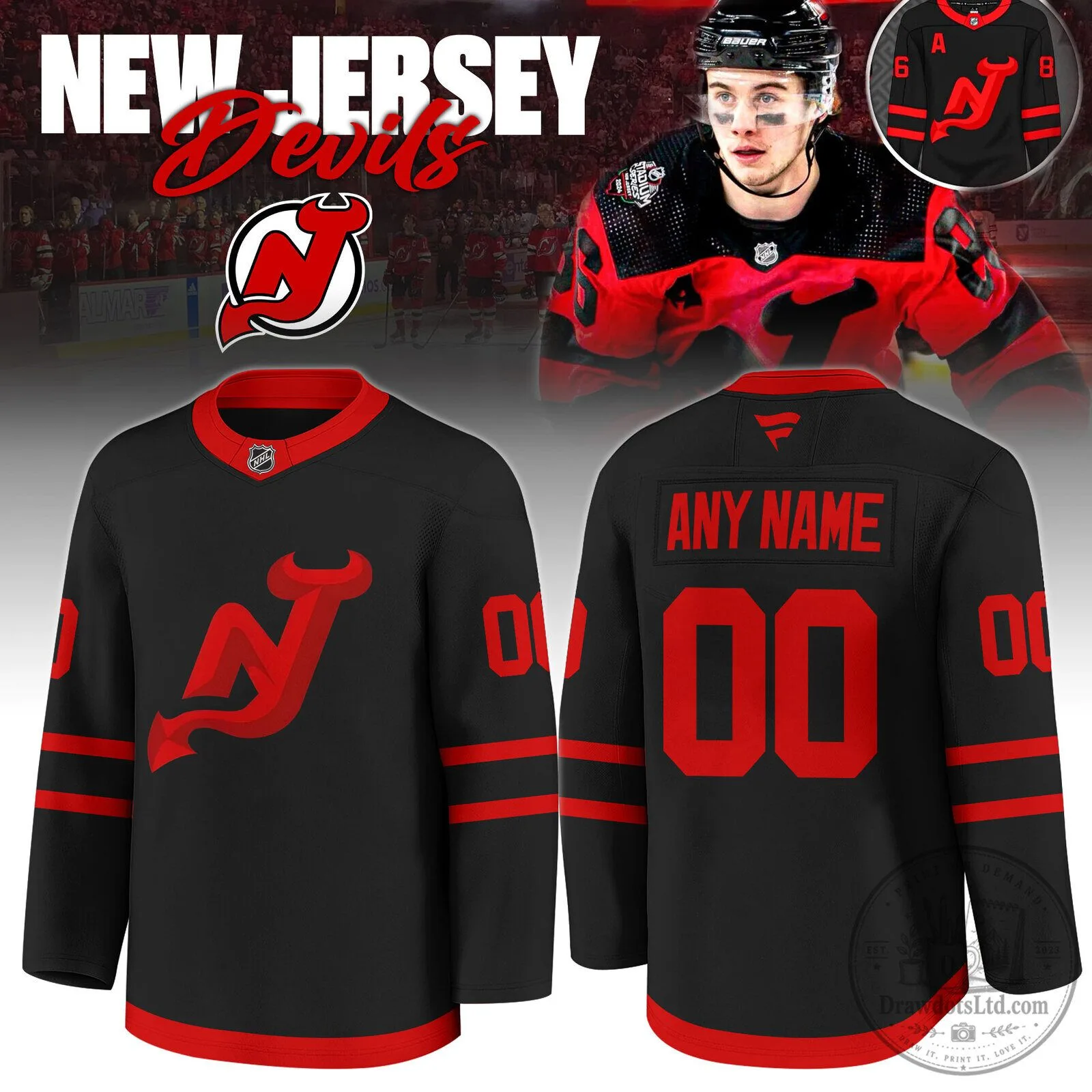 Devils’s Third Hockey Jersey 26-27