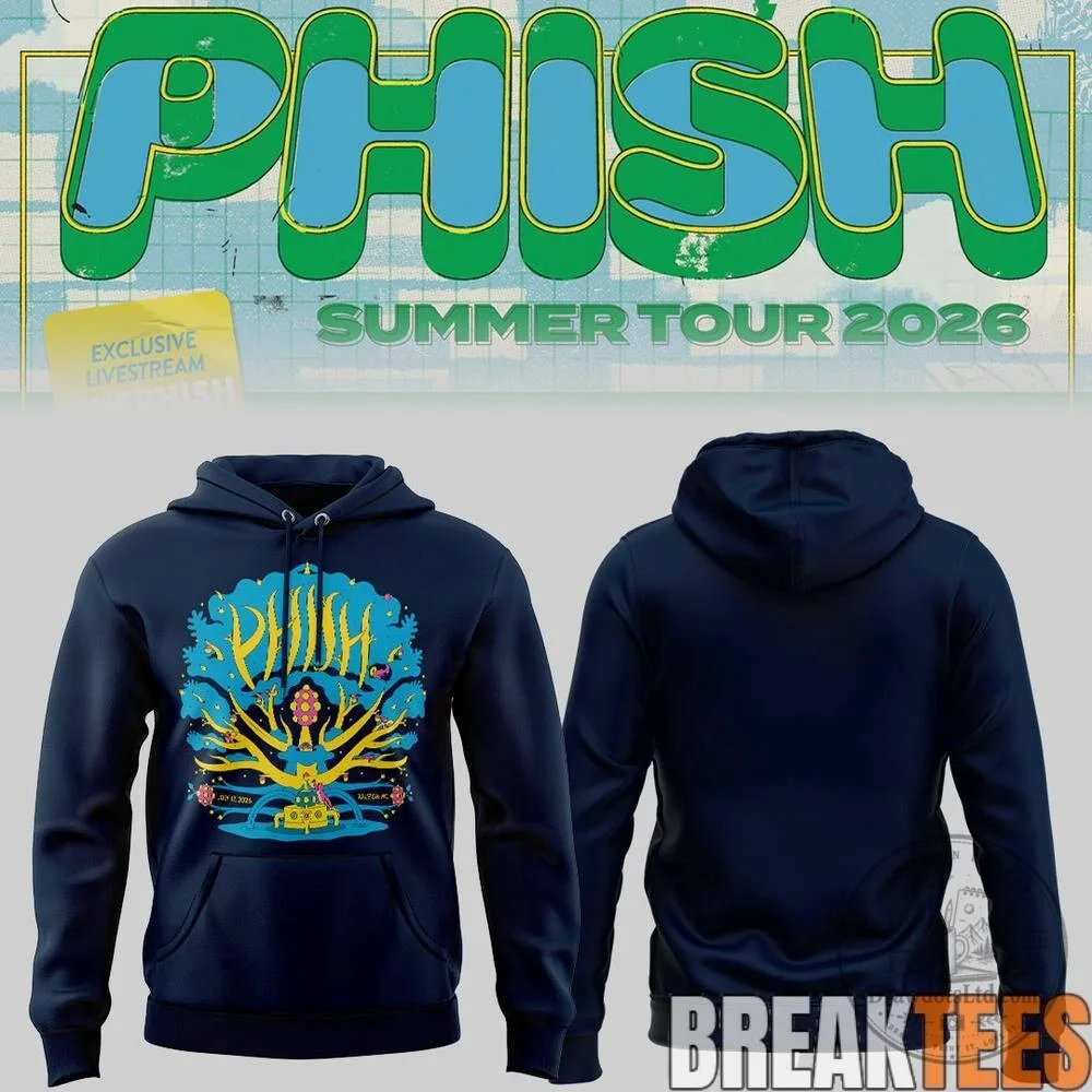Phish Summer Tour 2026 Raleigh North Carolina Concert Event Hoodie
