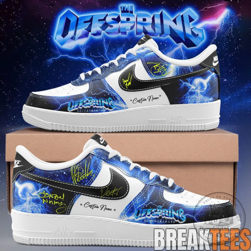 The Offspring Supercharged Worldwide Tour Custom Air Force 1 Shoes