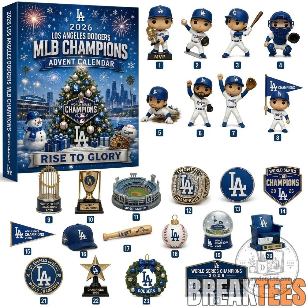 Los Angeles Dodgers 2026 MLB Champions Rise to Glory Advent Calendar