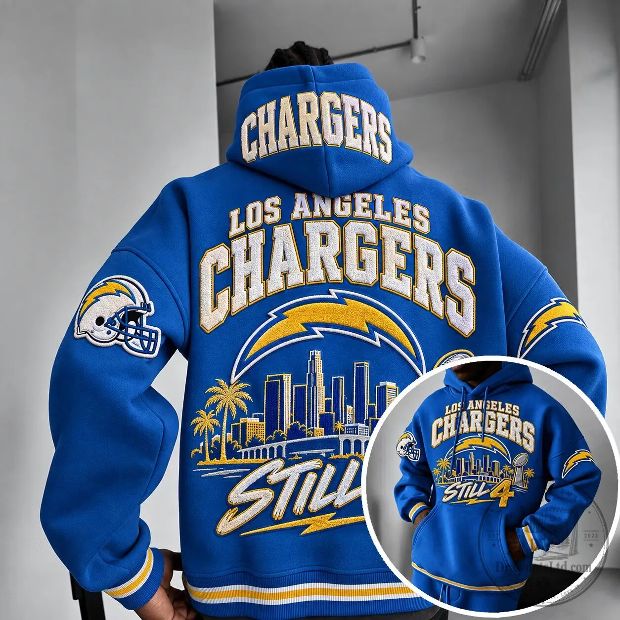 Los Angeles Chargers Still 4 Super Bowl Champions Football Hoodie
