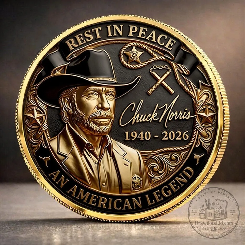Chuck Norris Commemorative Coin Rest In Peace American Legend