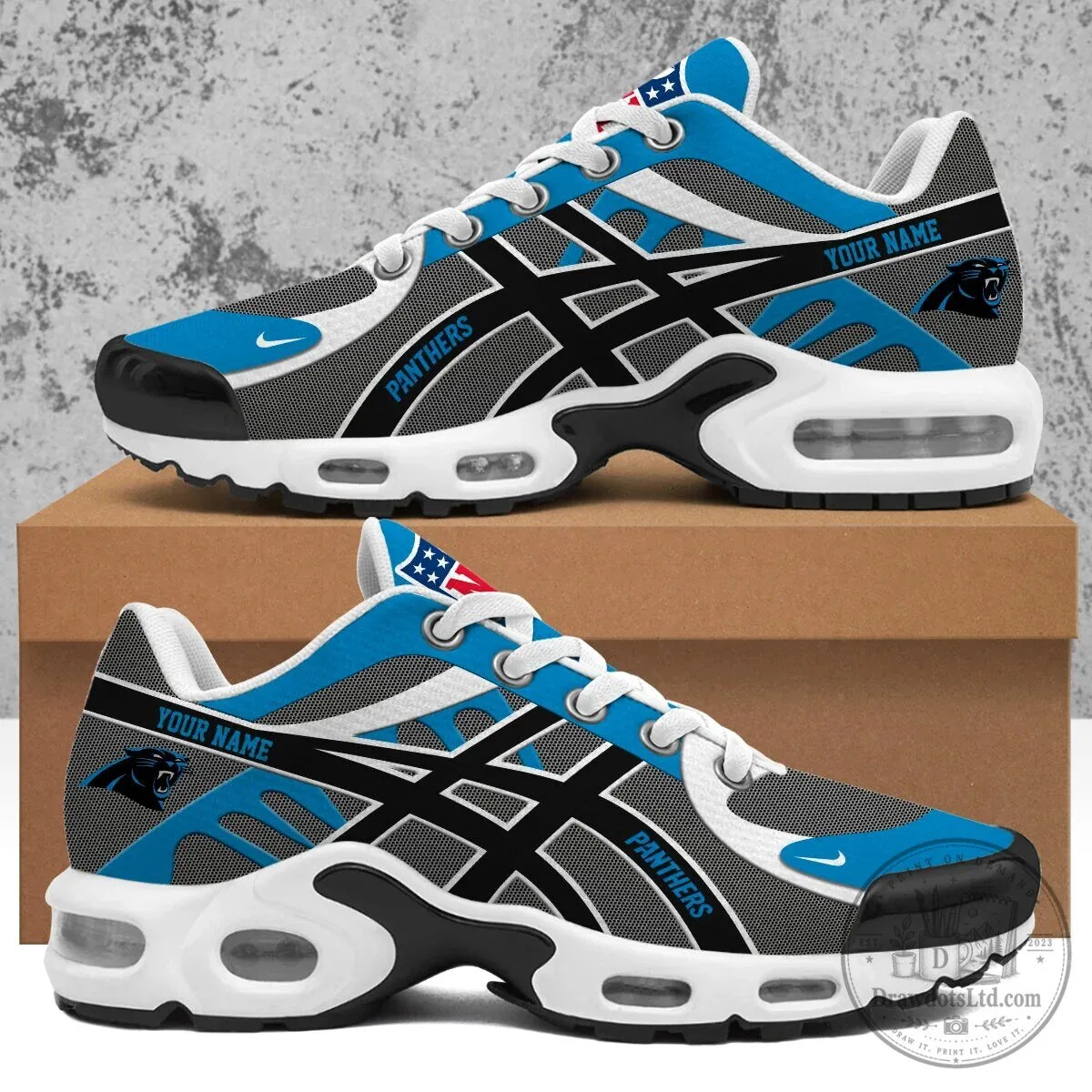 Custom Air Max Running Shoes - Carolina Panthers Sneakers