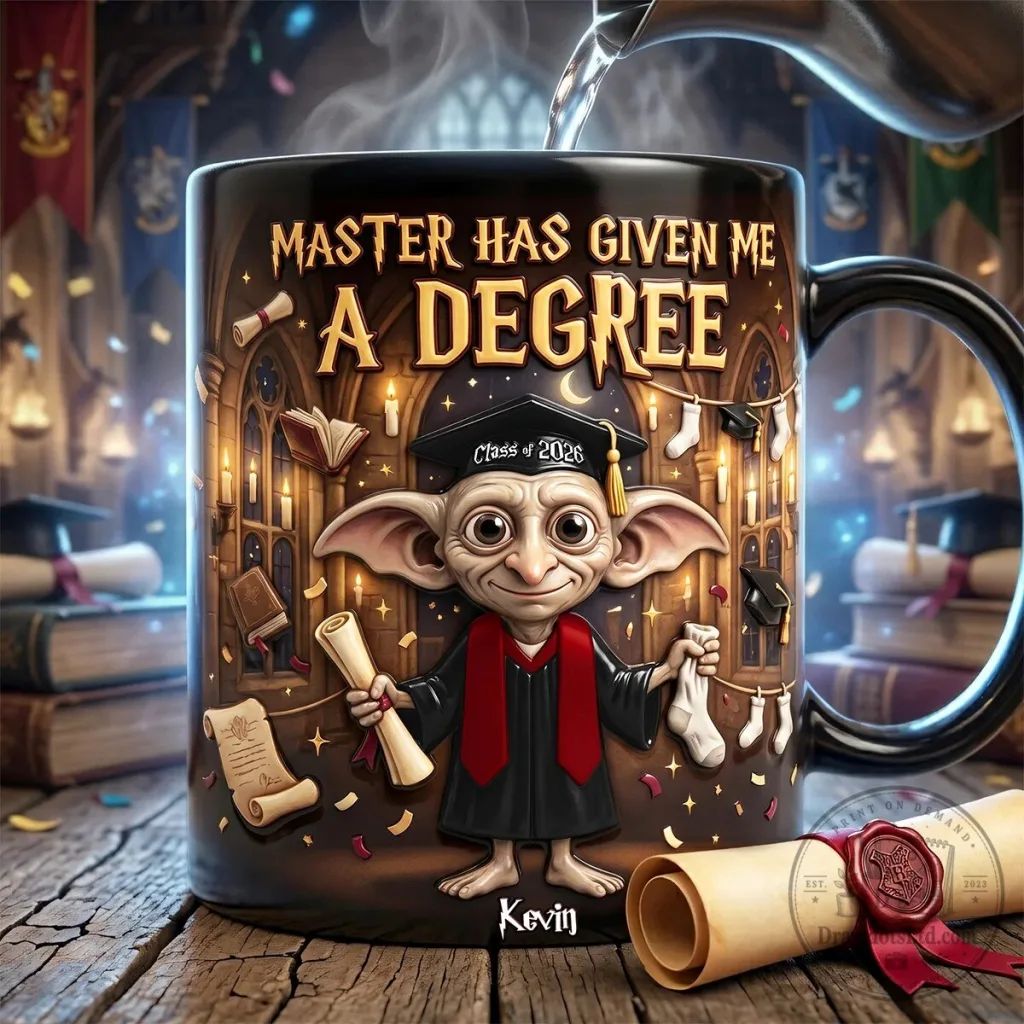 Dobby Master Has Given Me A Degree Harry Potter Graduation Mug