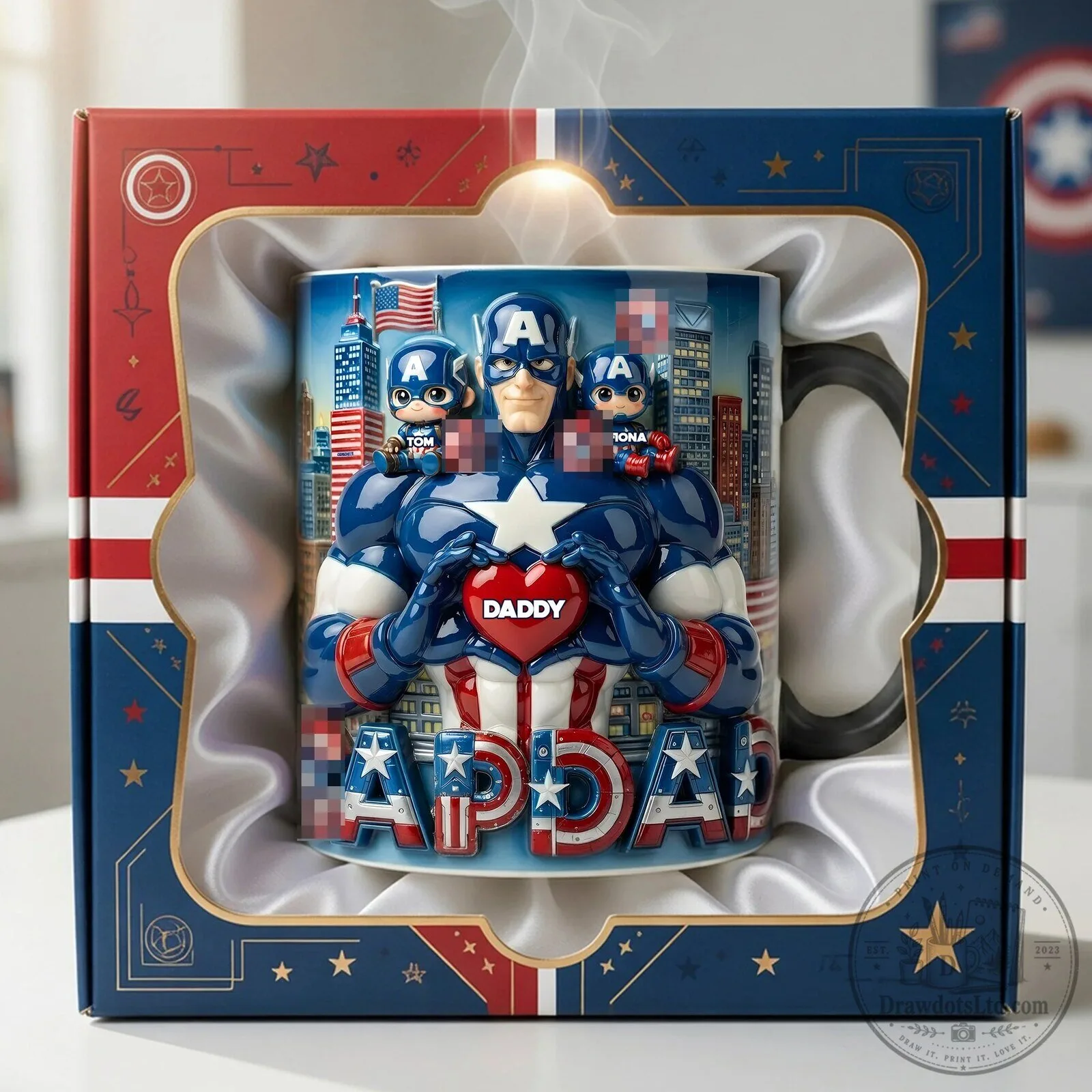 Captain America Daddy Marvel Comics Superhero Coffee Mug