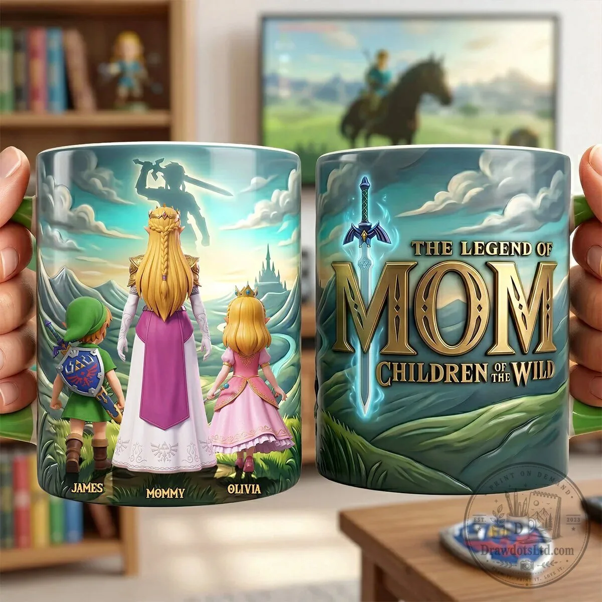 The Legend of Mom Children of the Wild Personalized Coffee Mug 4 The Legend of Mom Children of the Wild Personalized Coffee Mug
