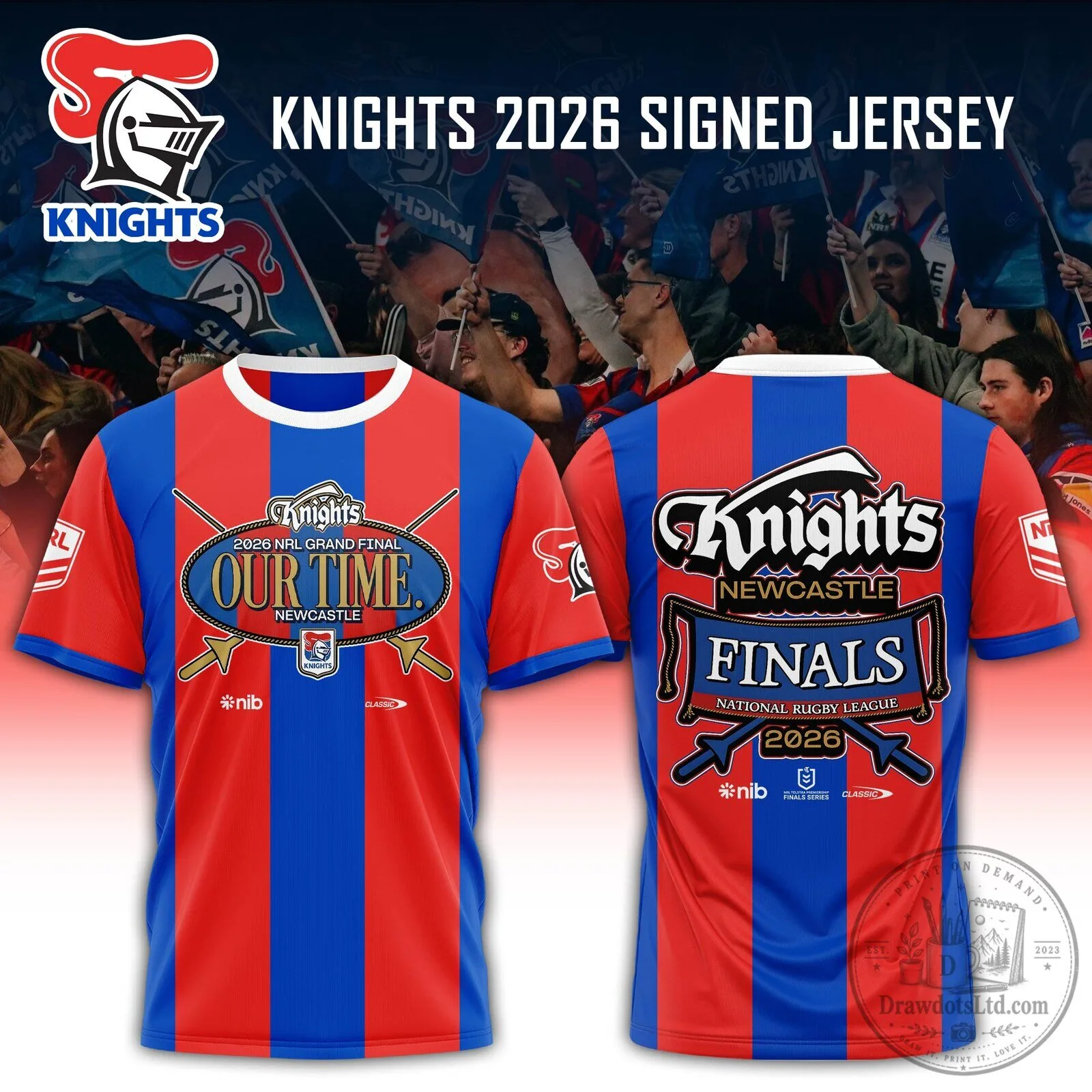 Newcastle Knights 2026 National Rugby League Grand Final Jersey