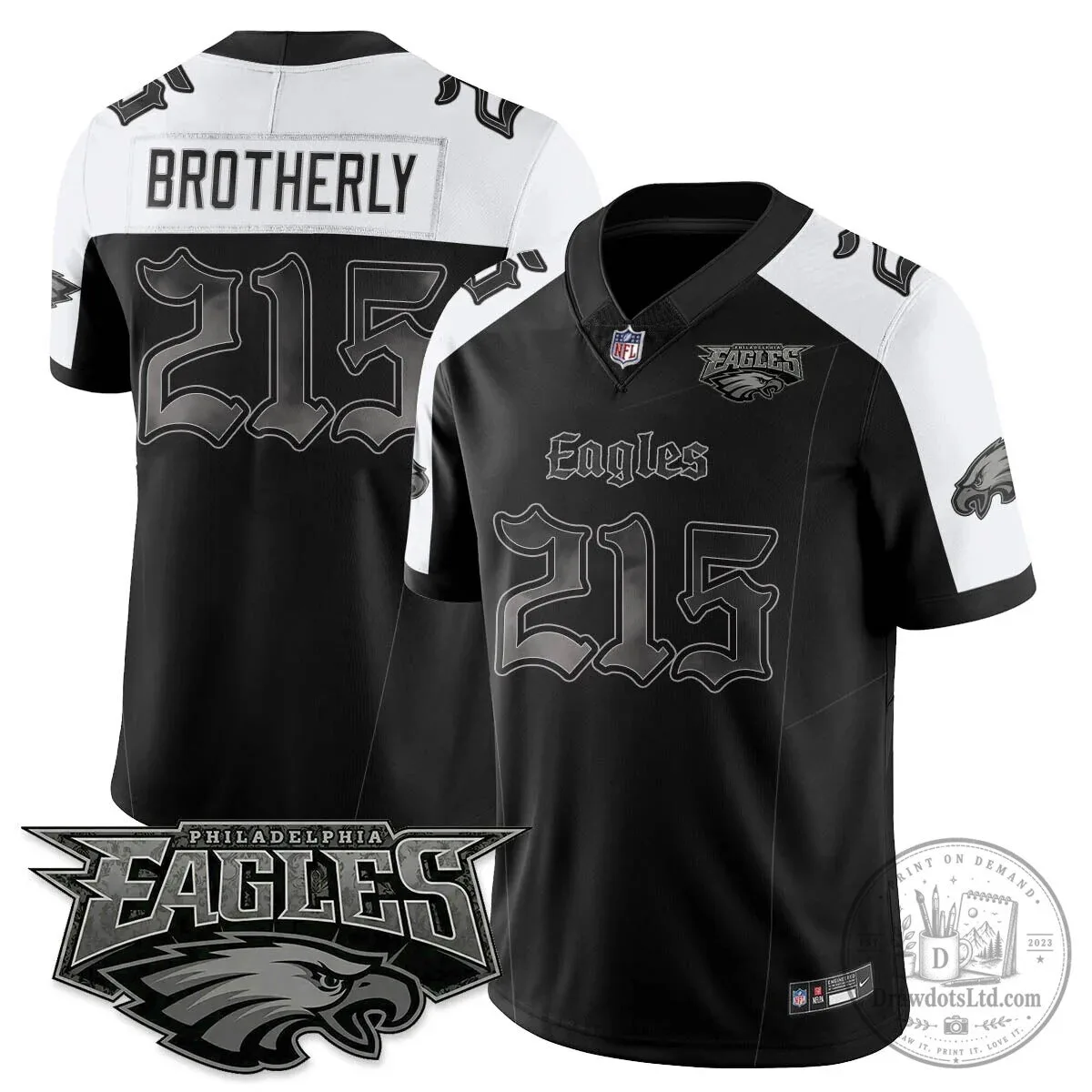 Philly Philadelphia Eagles Saquon Barkley Black Football Jersey 28 Philly Philadelphia Eagles Saquon Barkley Black Football Jersey