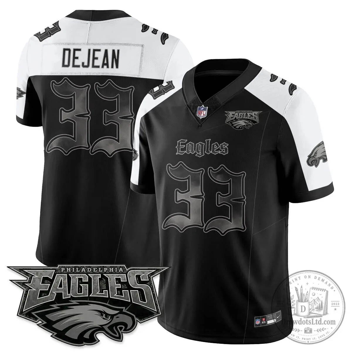Philly Philadelphia Eagles Saquon Barkley Black Football Jersey 31 Philly Philadelphia Eagles Saquon Barkley Black Football Jersey
