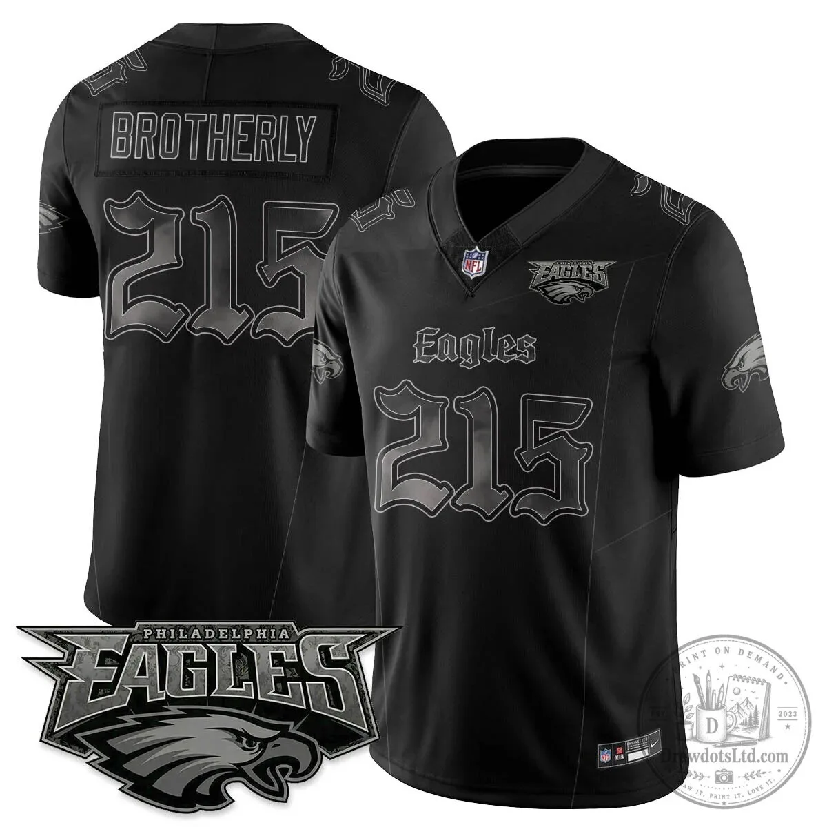 Philly Philadelphia Eagles Saquon Barkley Black Football Jersey 37 Philly Philadelphia Eagles Saquon Barkley Black Football Jersey
