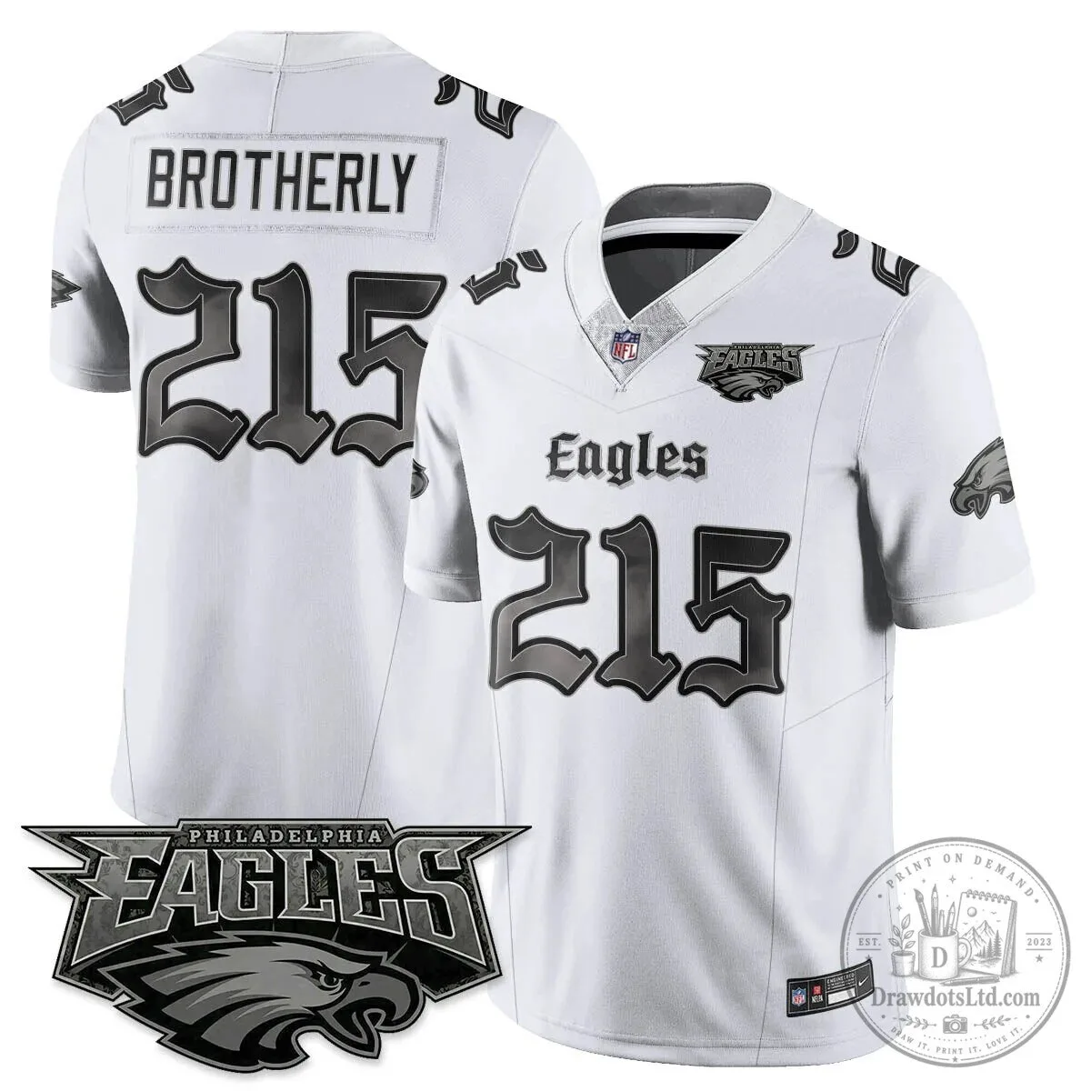 Philly Philadelphia Eagles Saquon Barkley Black Football Jersey 46 Philly Philadelphia Eagles Saquon Barkley Black Football Jersey