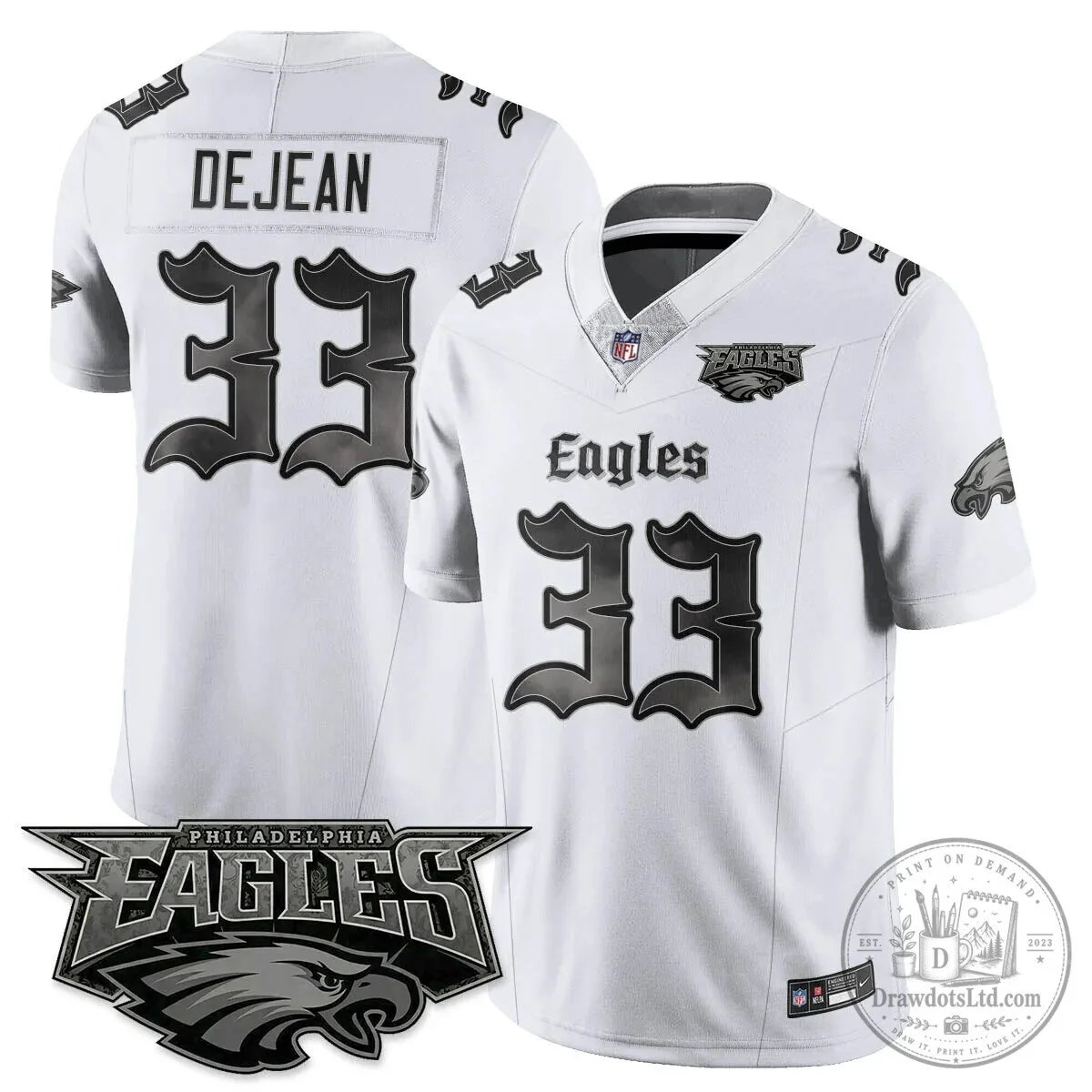 Philly Philadelphia Eagles Saquon Barkley Black Football Jersey 49 Philly Philadelphia Eagles Saquon Barkley Black Football Jersey