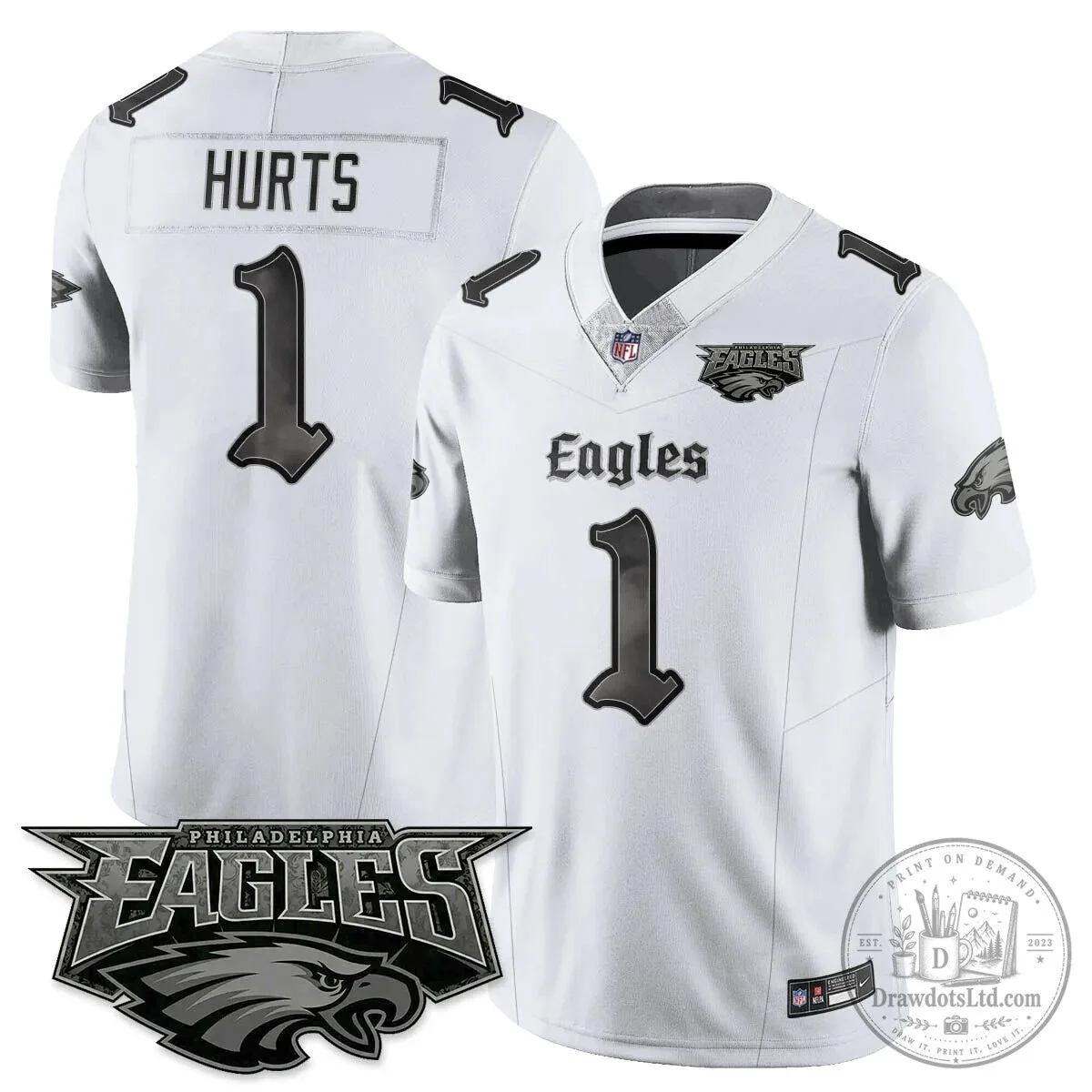 Philly Philadelphia Eagles Saquon Barkley Black Football Jersey 51 Philly Philadelphia Eagles Saquon Barkley Black Football Jersey