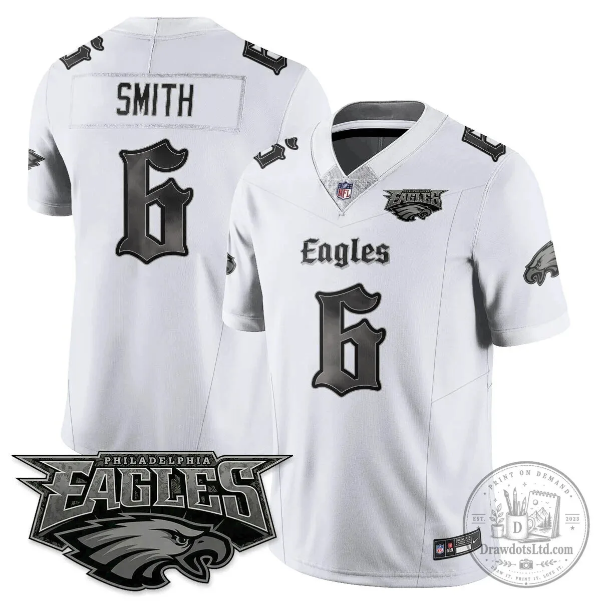Philly Philadelphia Eagles Saquon Barkley Black Football Jersey 52 Philly Philadelphia Eagles Saquon Barkley Black Football Jersey