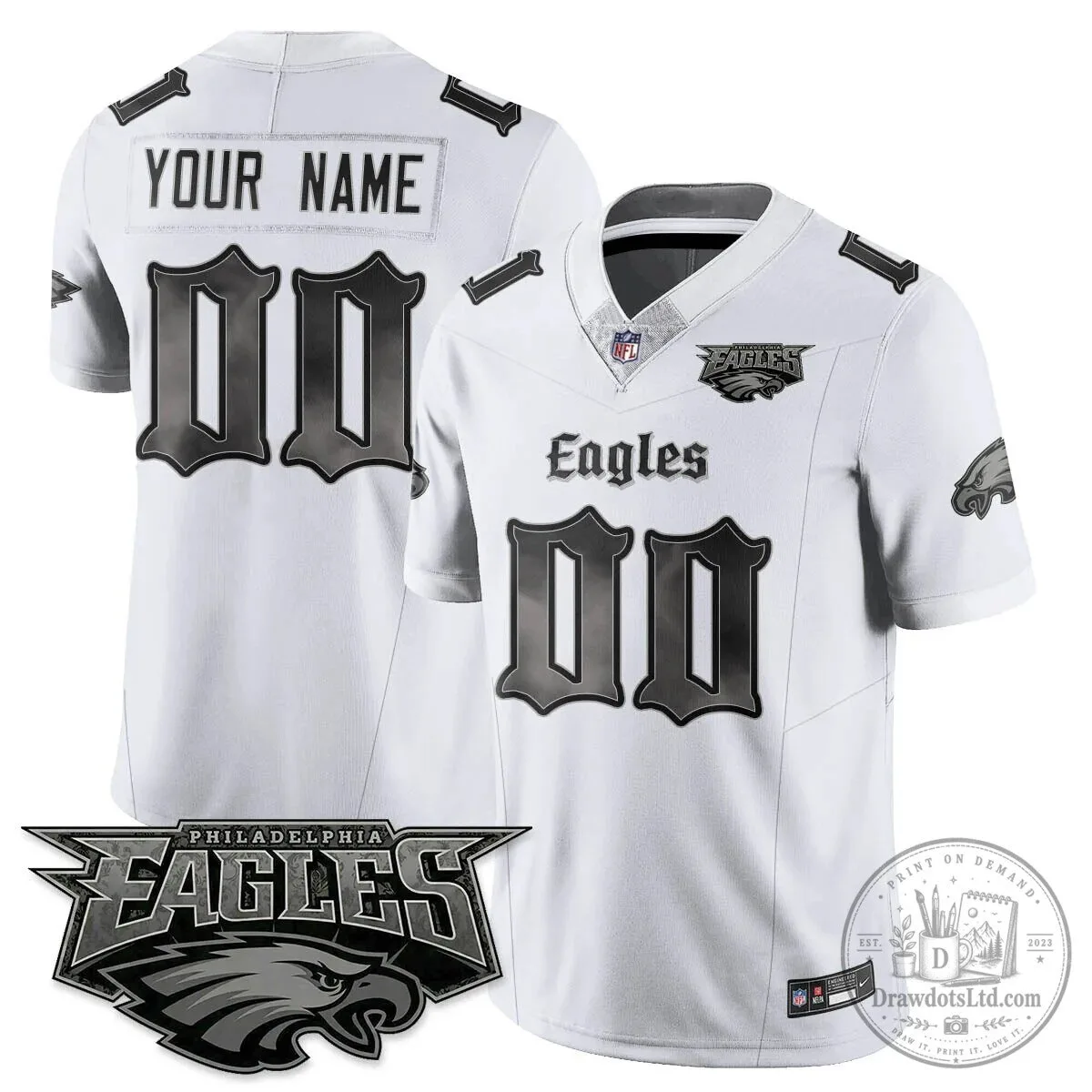 Philly Philadelphia Eagles Saquon Barkley Black Football Jersey 53 Philly Philadelphia Eagles Saquon Barkley Black Football Jersey