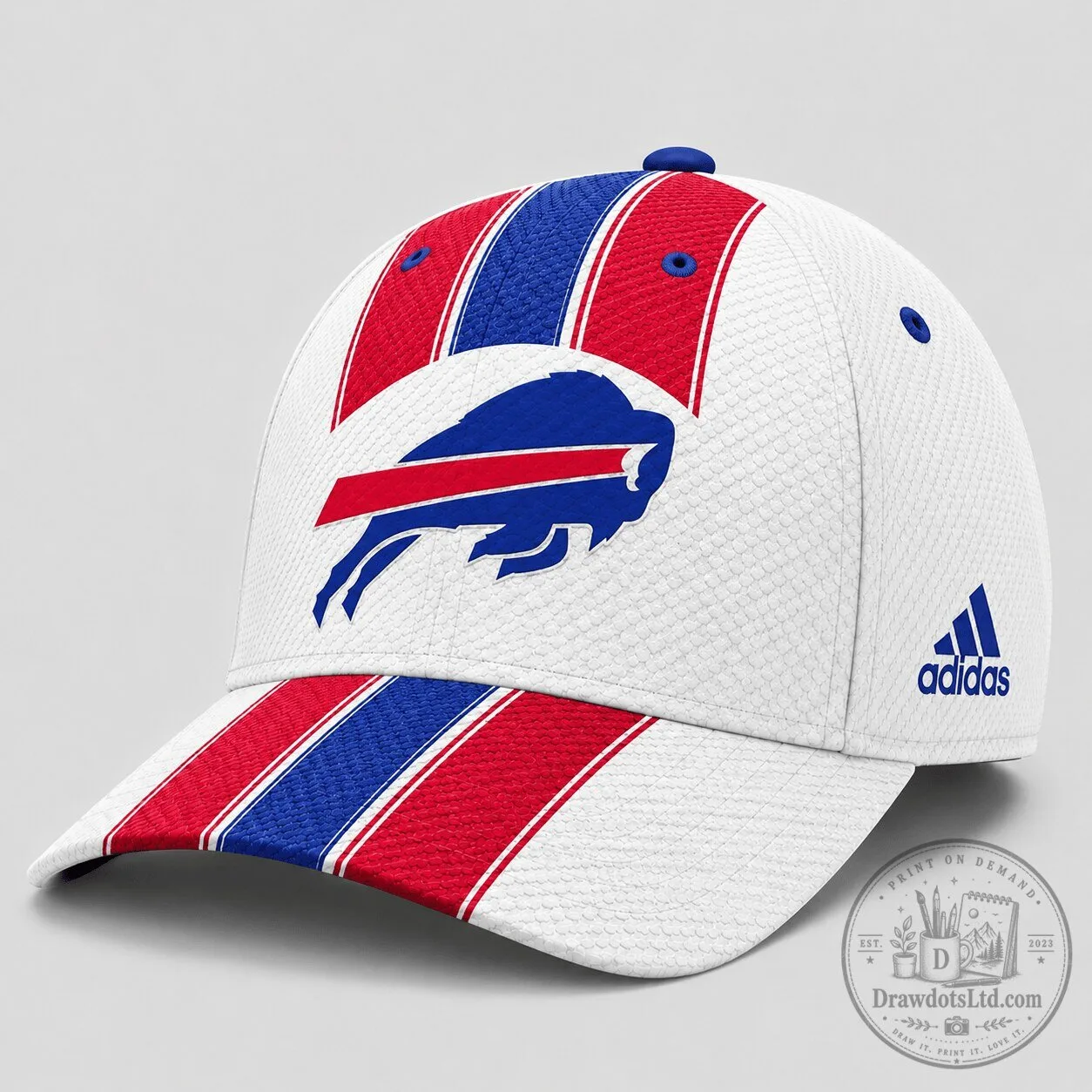 Buffalo Bills National Football League Triple Stripe Premium Classic Cap Hat