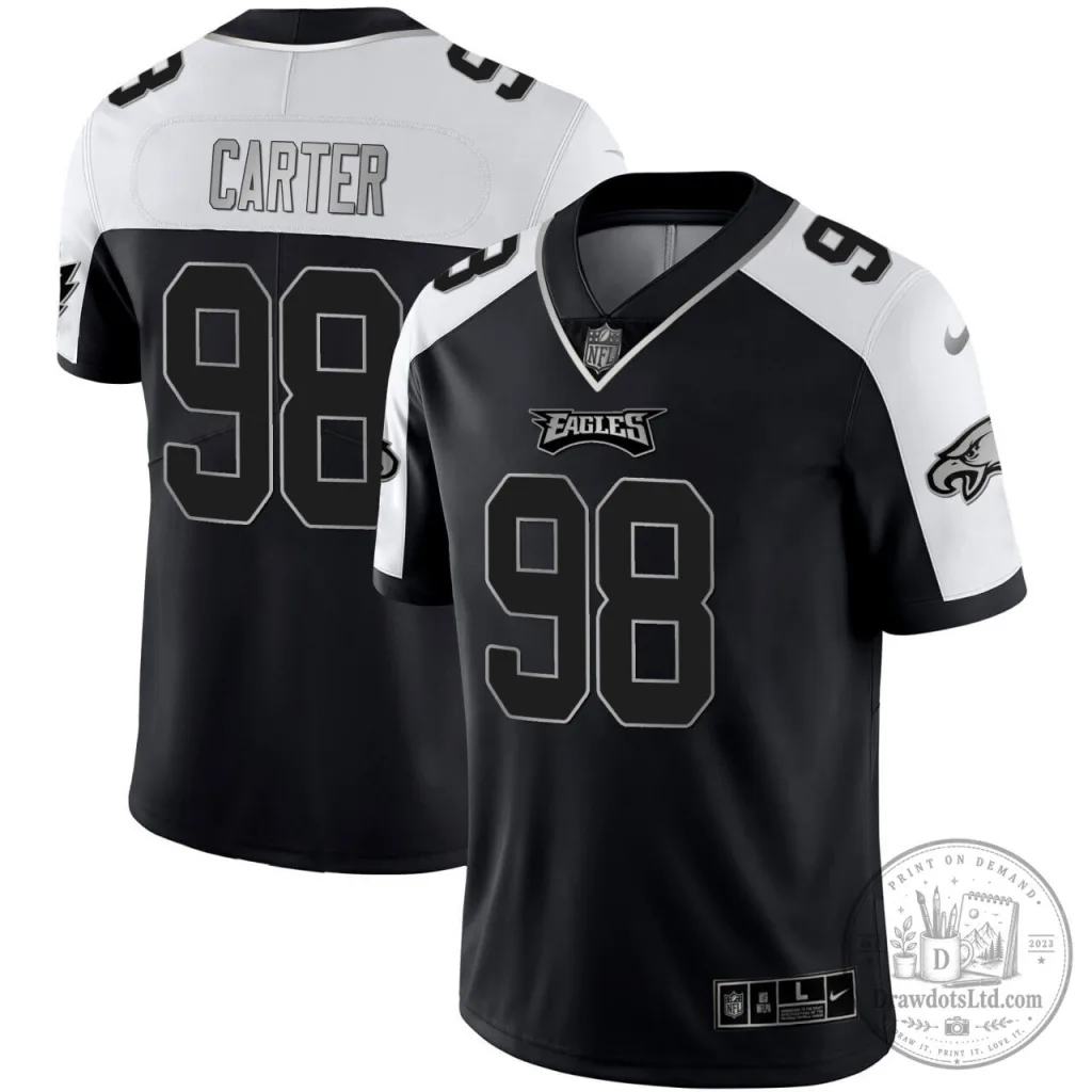 Jalen Carter Philadelphia Eagles Black Alternate Football Jersey