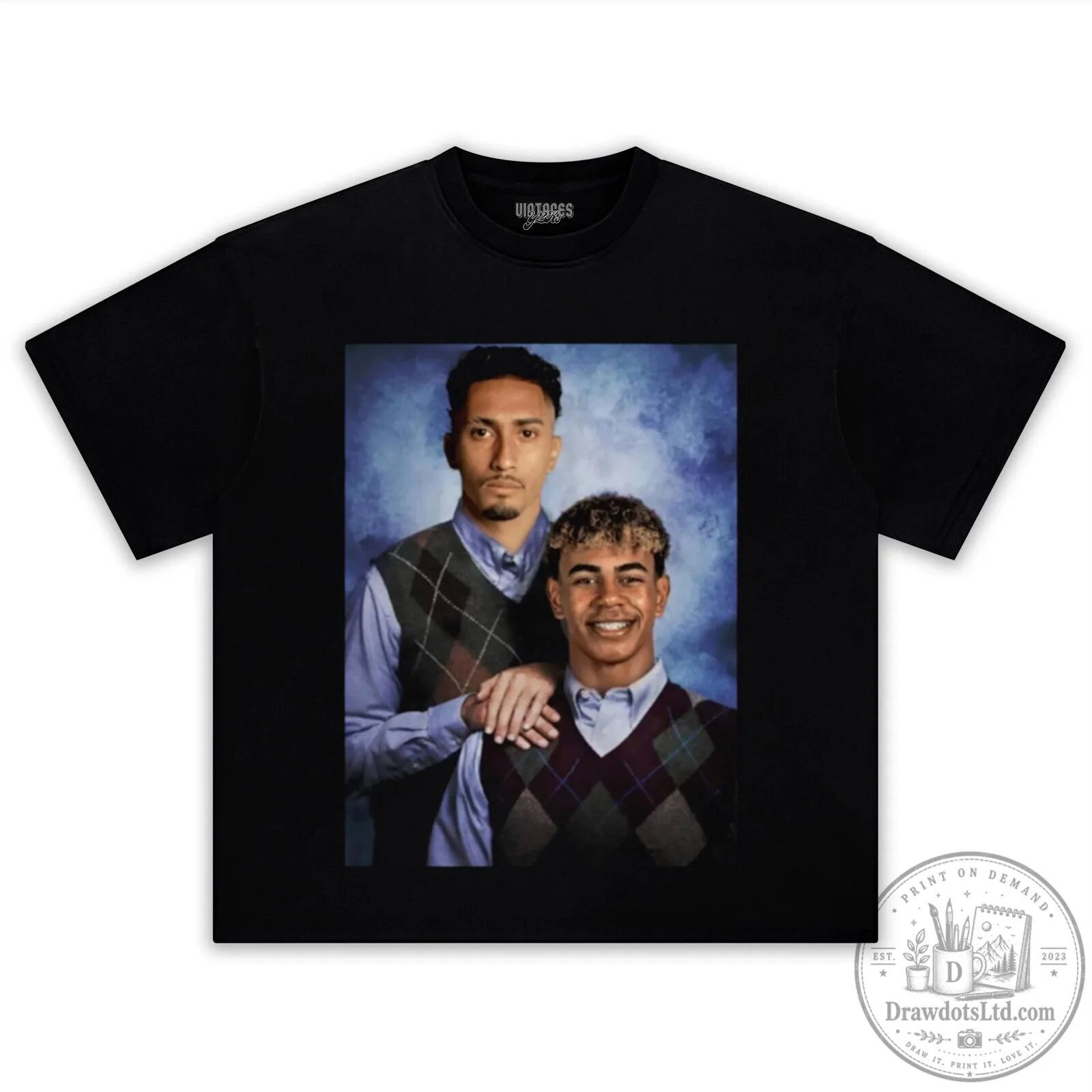 Lamine Yamal Raphinha Step Brothers Funny Meme Black T-Shirt