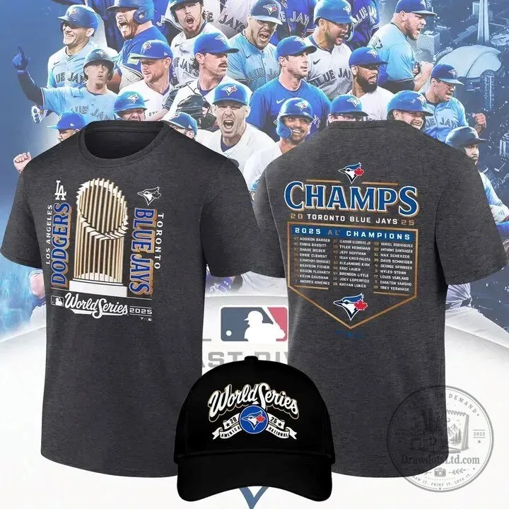 Toronto Blue Jays 2025 World Series Champions Locker Room T-Shirt