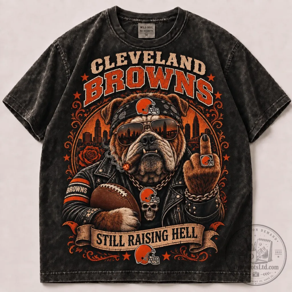 Cleveland Browns 1d Fan Vintage Washed T-Shirt Cleveland Browns 1d Fan Vintage Washed T-Shirt