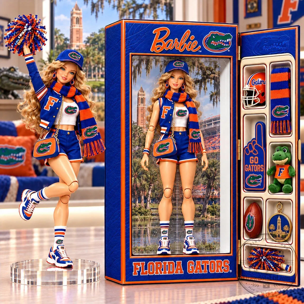 Barbie Florida Gators University of Florida Commemorative Doll Figure