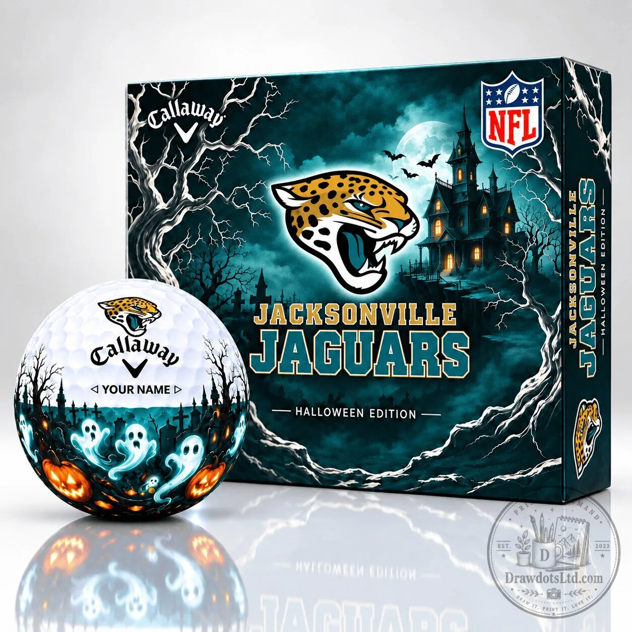Jacksonville Jaguars Halloween Edition Golf Ball Set