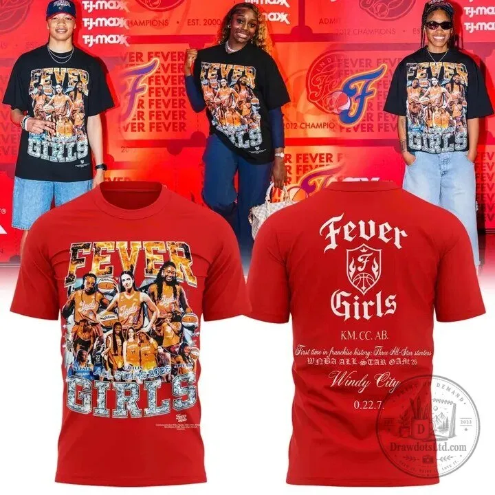 2026 WNBA All-Star Game Commemorative T-Shirt for Girls - Indiana Fever