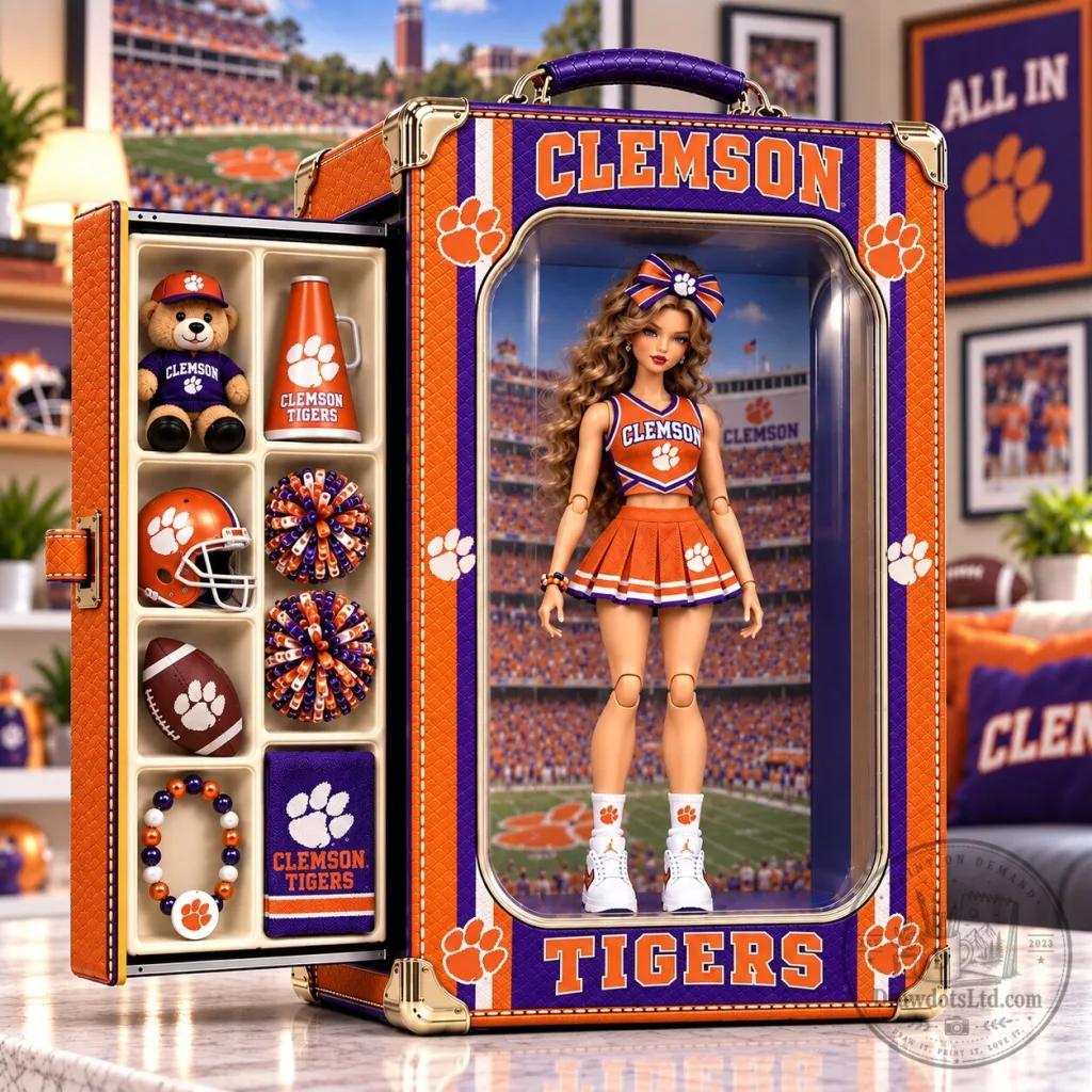 Clemson Tigers Commemorative Collectible Doll and Accessories Set Clemson Tigers Commemorative Collectible Doll and Accessories Set
