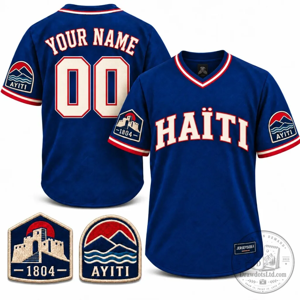 Haiti Citadelle Laferrière Heritage Custom Baseball Jersey