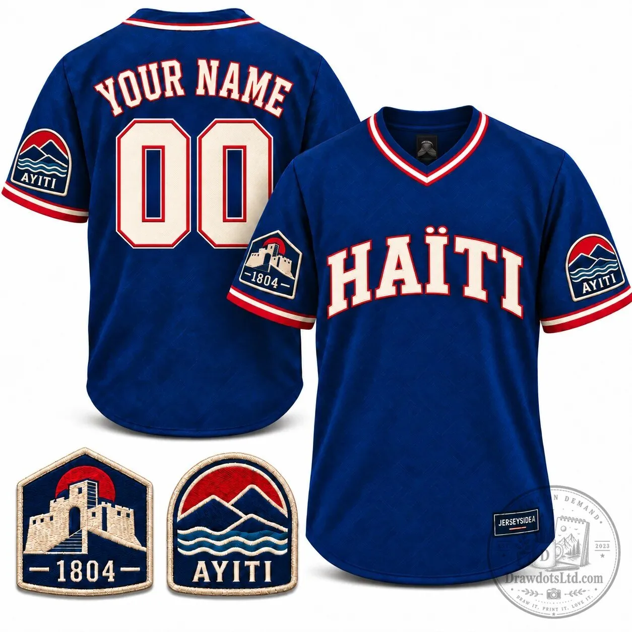 Haiti Citadelle Laferrière Heritage Custom Baseball Jersey
