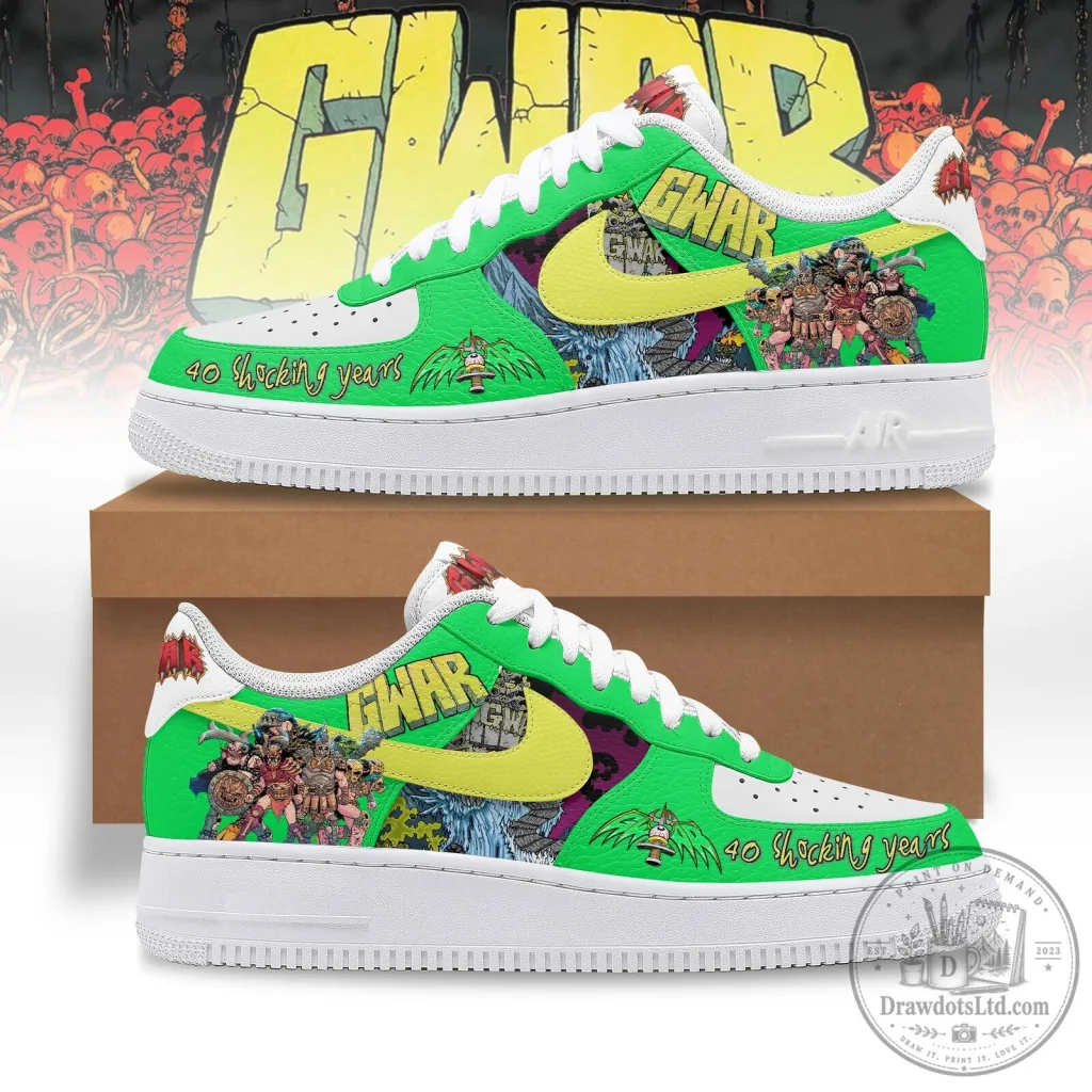 GWAR 40 Shocking Years Custom Air Force 1 Sneakers