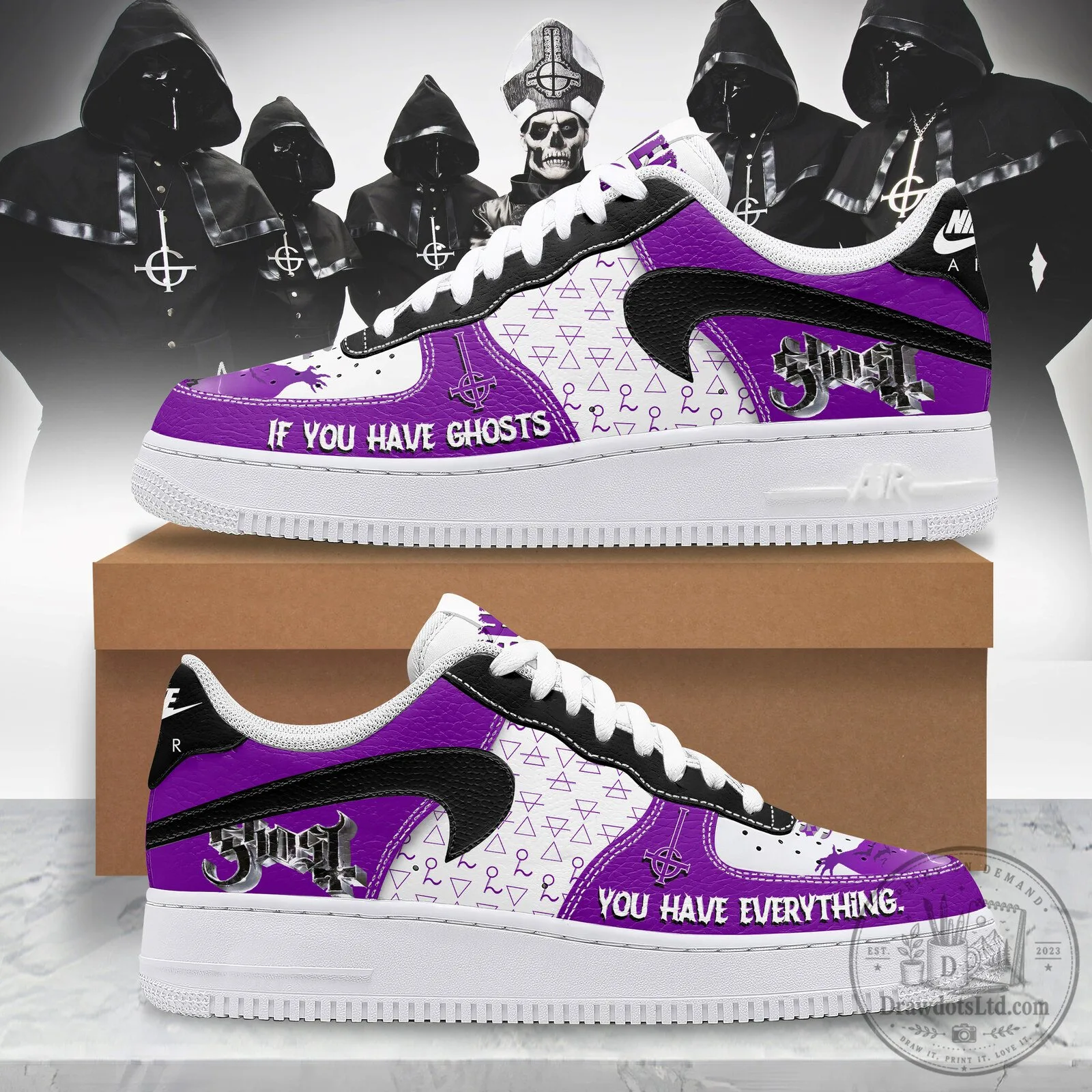 Ghost Band If You Have Ghosts You Have Everything Custom Shoes