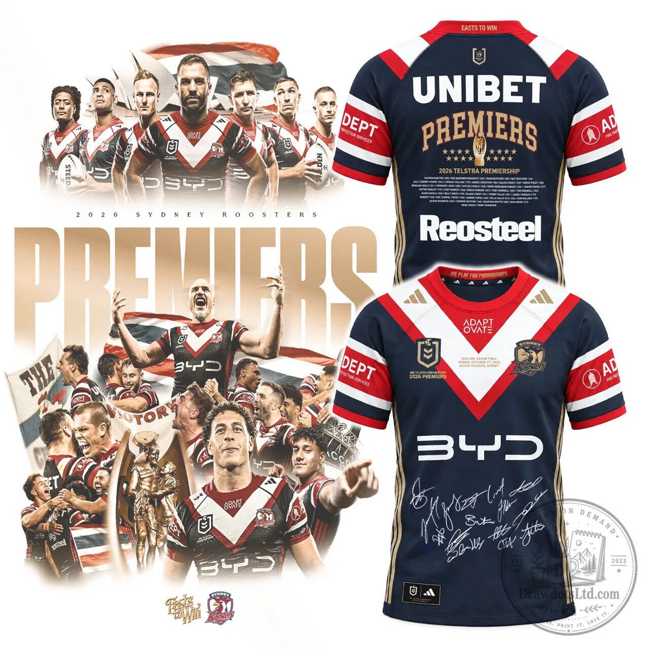 Sydney Roosters 2026 National Rugby League Premiers Commemorative Jersey