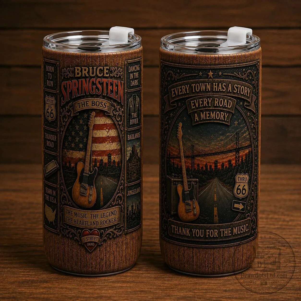Bruce Springsteen The Boss Born to Run 20oz Stainless Steel Tumbler