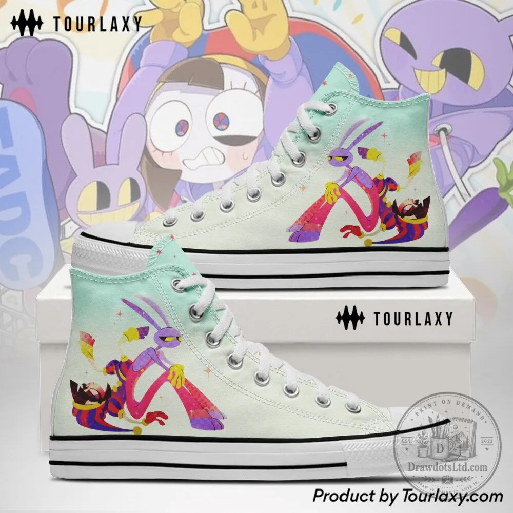Jax The Amazing Digital Circus High Top Canvas Shoes