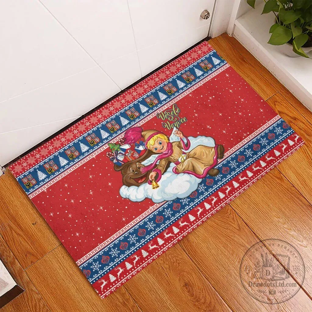 Czech Republic Christmas Jezisek Vesele Vanoce Holiday Doormat 6 Czech Republic Christmas Jezisek Vesele Vanoce Holiday Doormat