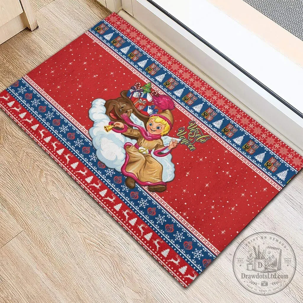Czech Republic Christmas Jezisek Vesele Vanoce Holiday Doormat 7 Czech Republic Christmas Jezisek Vesele Vanoce Holiday Doormat