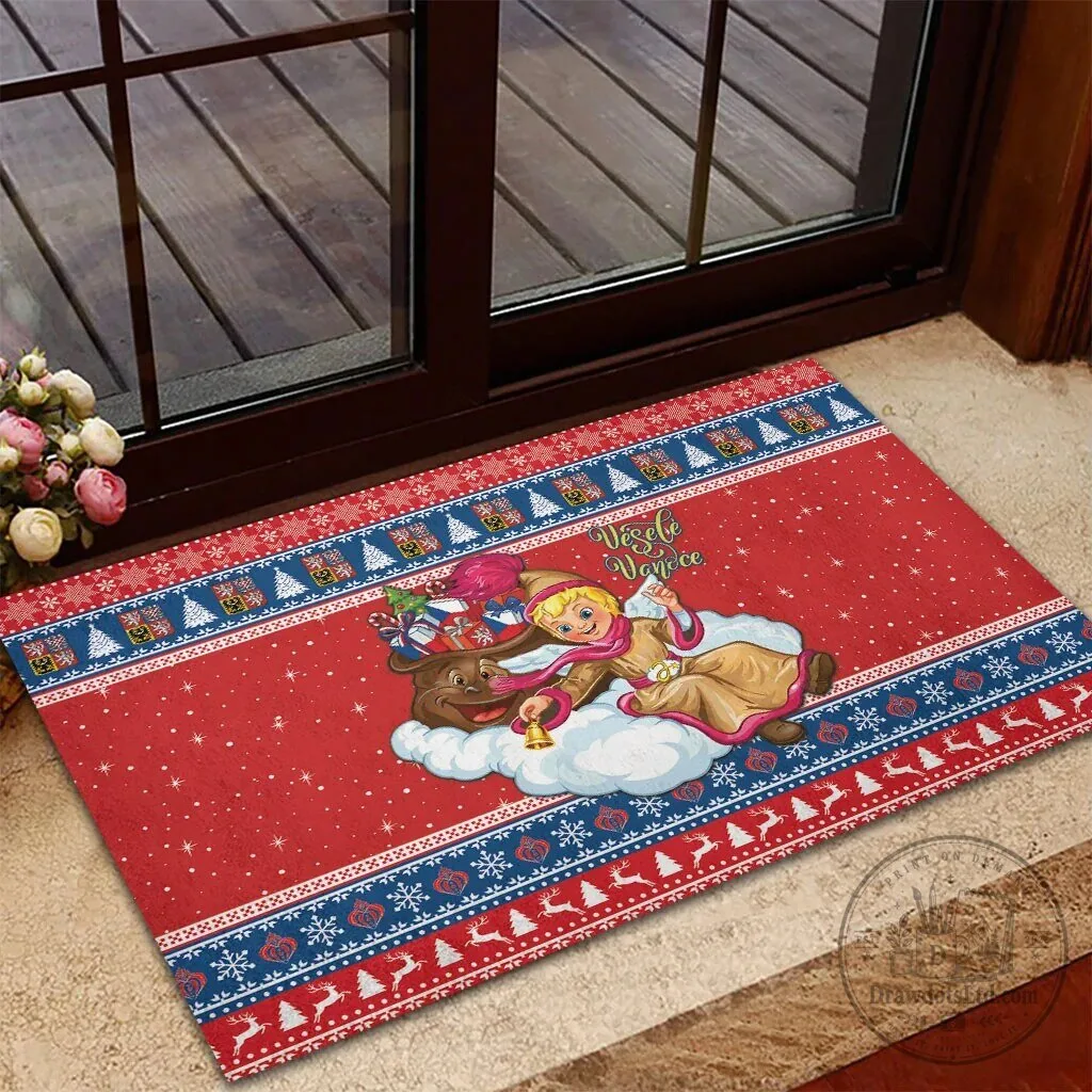 Czech Republic Christmas Jezisek Vesele Vanoce Holiday Doormat 8 Czech Republic Christmas Jezisek Vesele Vanoce Holiday Doormat