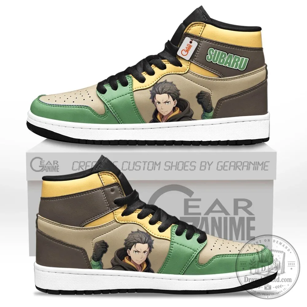 Natsuki Subaru Re:Zero Anime High-Top Sneakers for Men and Women