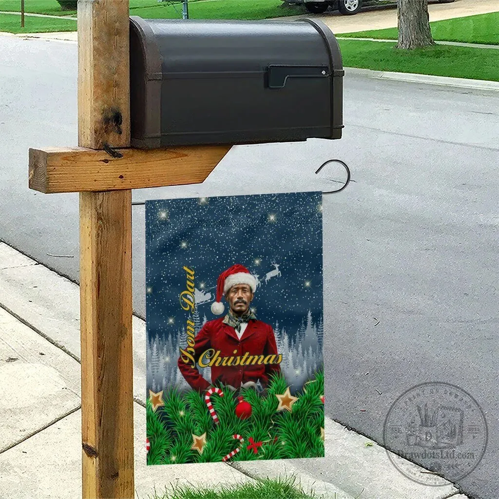 Isom Dart Christmas Black Cowboy Santa Western Snow Winter Garden Flag 9 Isom Dart Christmas Black Cowboy Santa Western Snow Winter Garden Flag