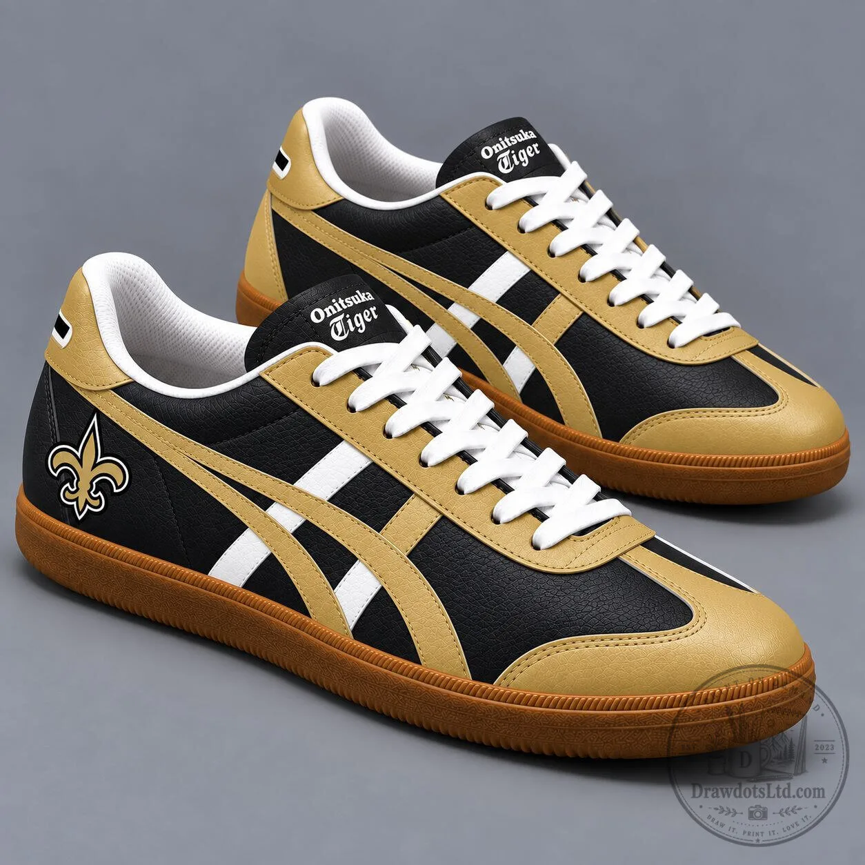 New Orleans Saints NFL Team Pride Onitsuka Tiger Shoes