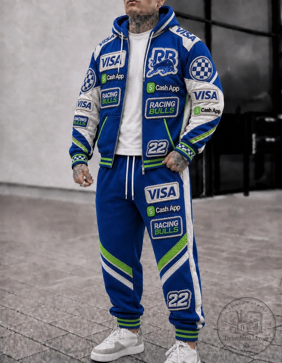 Racing Bulls Visa Cash App Formula 1 Team Blue Hoodie and Sweatpants Set