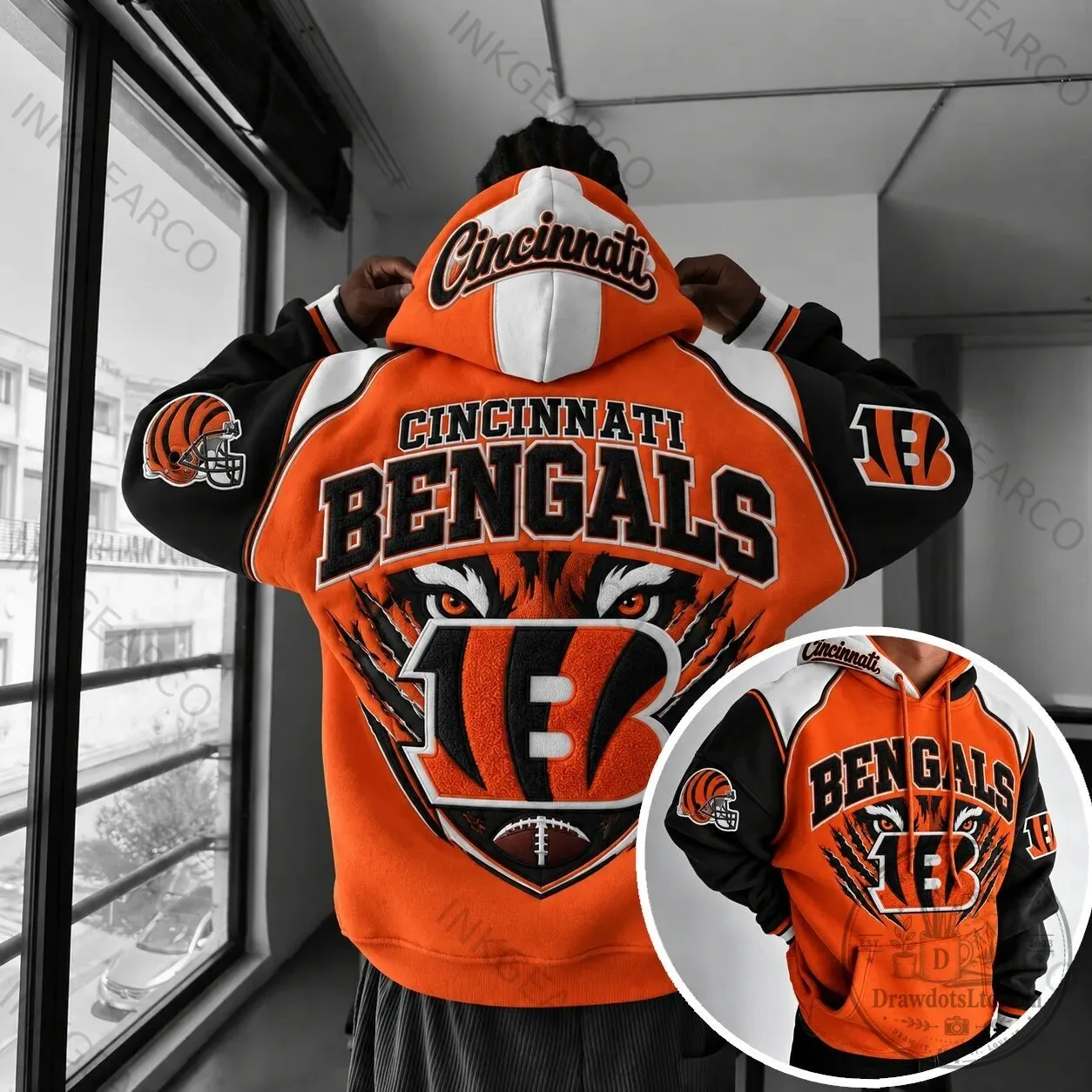 Cincinnati Bengals Supporters Hoodie for Football Fans
